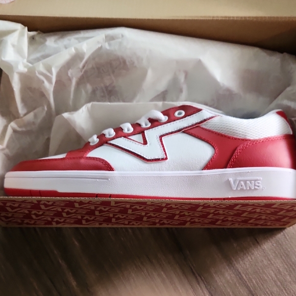 Vans Other - Vans Red and White Athletic Shoes
